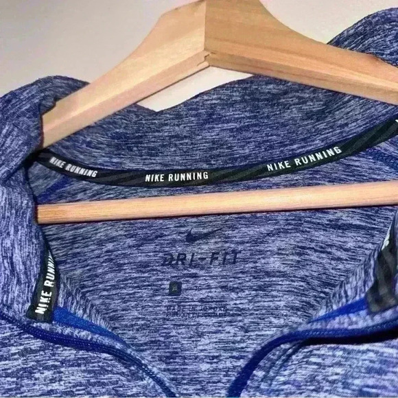 🔥Nike Men's Dri-Fit Element 1/2 Zip Running Pullover Size XL Royal Heather Blue - Picture 3 of 7
